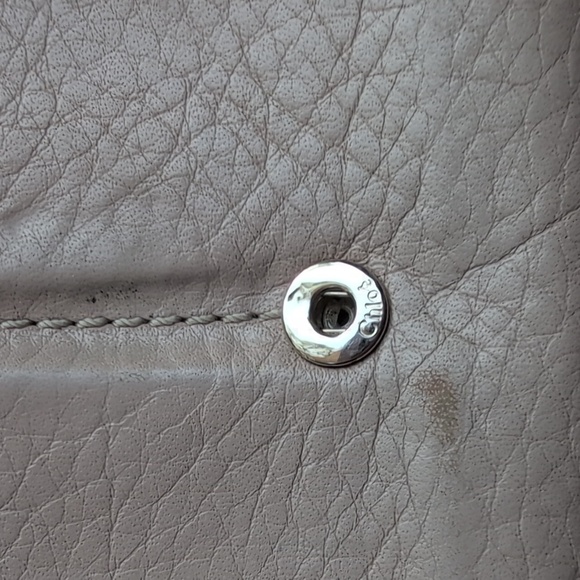 Chloe Pink Beige Bow Long Wallet - Picture 10 of 11